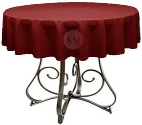 Vista 27 de Mantel redondo de poliéster de 72 pulgadas, disponible en más de 45 colores, ideal para restaurantes y superposiciones versátiles de eventos, elige