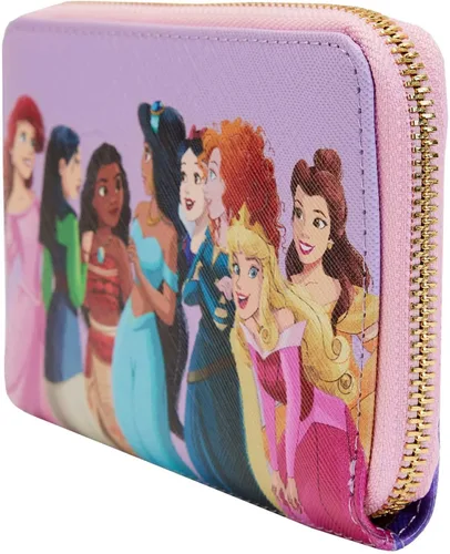 Vista 2 de Loungefly Disney Princess Collage Zip Around Wallet