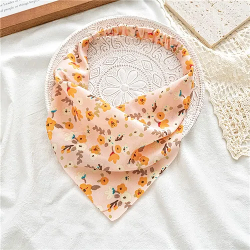Vista 8 de Pañuelo para el cabello para mujer, pañuelo elástico para el cabello, bufanda de cabeza grande, estilo bohemio, teñido anudado, bufandas para niñas