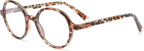 Vista 13 de Blue Light Blocking Glasses for Women Men Metal Round Frame Gris (Smoke Grey)