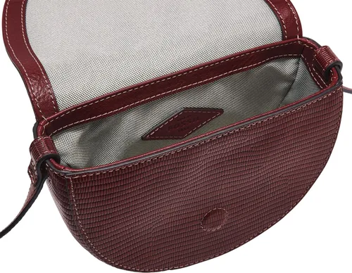 Vista 2 de Fossil Bolso bandolera Harwell de cuero con solapa pequeña para mujer
