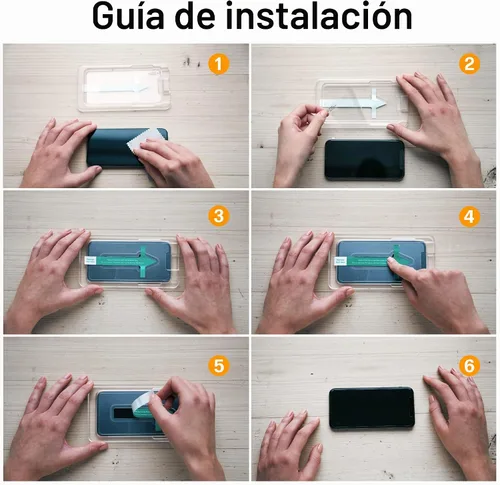 Vista 6 de Power Theory Protector de pantalla de vidrio templado diseñado para iPhone 12 Pro Max [dureza 9H], kit de fácil instalación, 99% HD libre