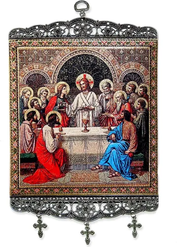 Vista 8 de Religious Gifts Icono de tapiz católico ortodoxo de San Arcángel Gabriel, 17 pulgadas
