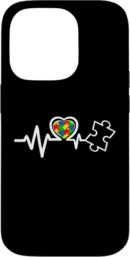 Vista 17 de Heart Puzzle Piece Heartbeat Cool Autism Awareness Case for iPhone 16