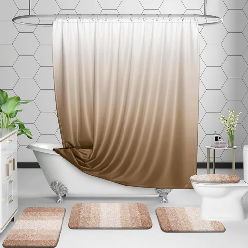 Vista 8 de OLANLY - Juego de tapetes para baño de 2 piezas, de microfibra, suaves y absorbentes, antideslizantes, lavables a máquina y para secadora, felpudos