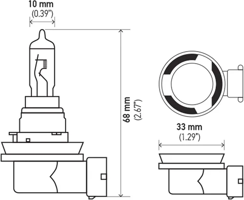 Vista 4 de HELLA Bombilla halógena estándar H16, 12 V, 19 W
