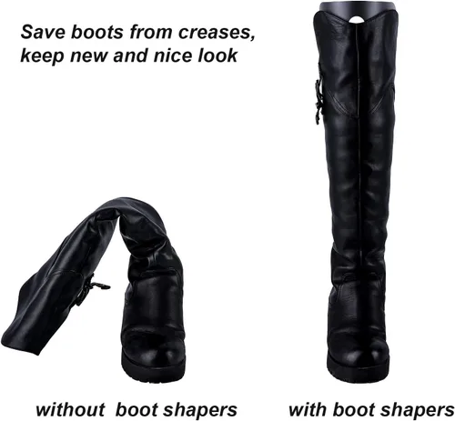 Vista 4 de Ruisita 5 pares (10 hojas) de botas moldeadoras para botas de soporte alto para mujeres y hombres