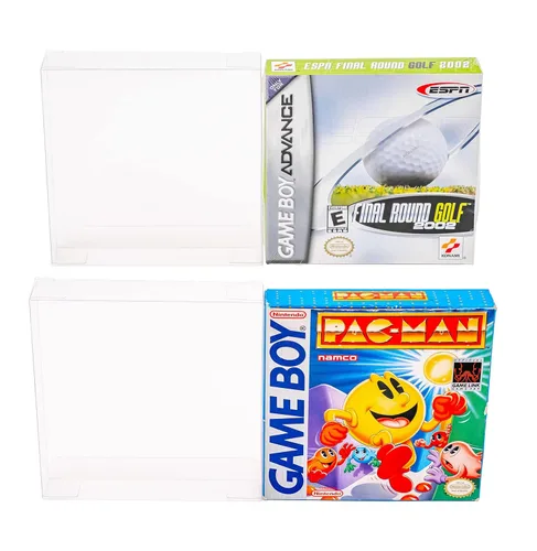 Vista 3 de Game Boy & Advance Game Box Protector Cases (10 Pack) Clear Plastic .35mm