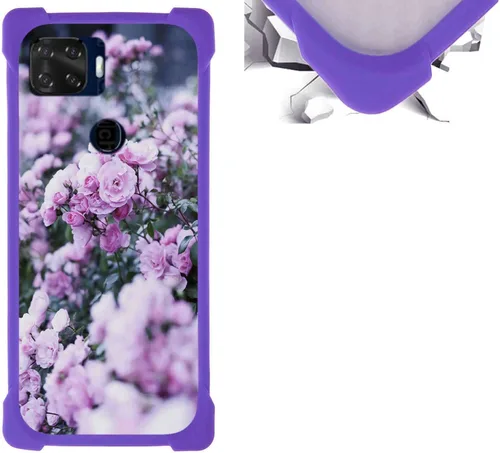Vista 66 de jioeuinly Funda compatible con ZTE Blade X1 5G Phone Case PC Backplane + cubierta de silicona suave marco XSH