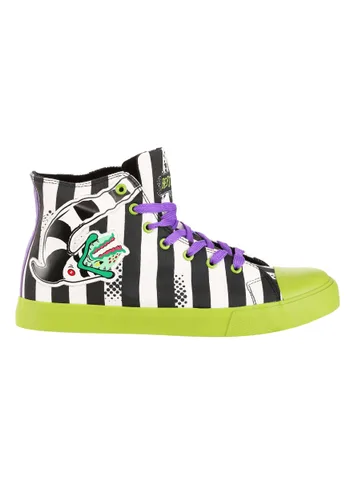 Vista 3 de Tenis unisex Beetlejuice a rayas blancas y negras Multicolor