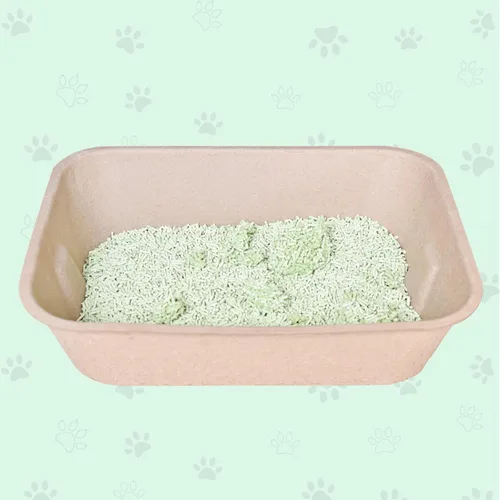 Vista 8 de Caja de arena desechable para gatos (3 paquetes con 1 toalla) Bandeja ecológica de papel 100% reciclado para gatos, 16.14 x 11.81 x 3.94 pulgadas