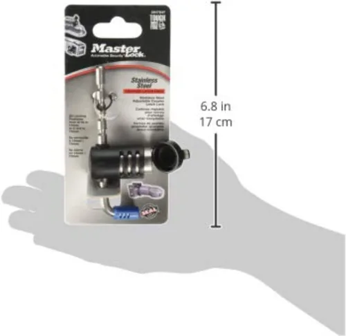 Vista 5 de Master Lock 2847DAT Candado Ajustable de Acero Inoxidable, Paquete de 10