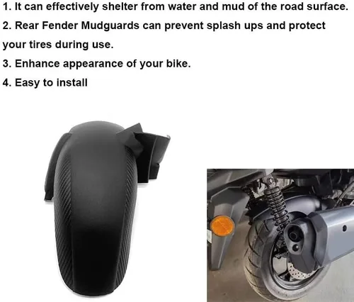 Vista 3 de F Fit for Yamaha X-MAX 125 250 300 400 2017-2023 Motorcycle Rear Hugger Fender Mudguard Mudflap Splash Guard Y