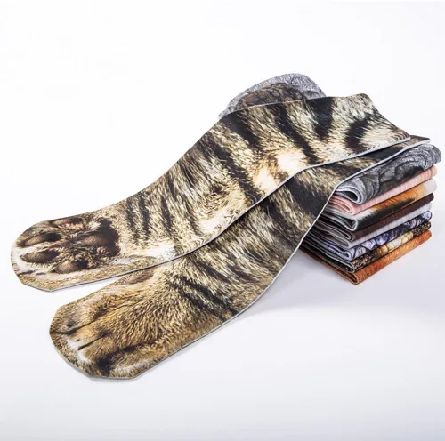 Vista 2 de Calcetines de pata de animales, calcetines divertidos para mujer, calcetines divertidos para hombres, regalos de broma para adultos