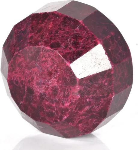 Vista 3 de GEMHUB Rubí natural, forma redonda, tamaño enorme, 1699 quilates, piedra preciosa suelta con certificado, Gema