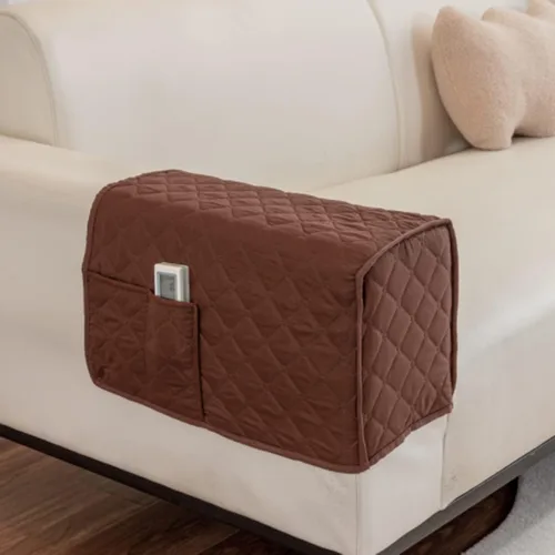 Vista 15 de Fundas antideslizantes para reposabrazos con 2 bolsillos para sofá, sillón, organizador para control remoto, teléfono, protector de brazos