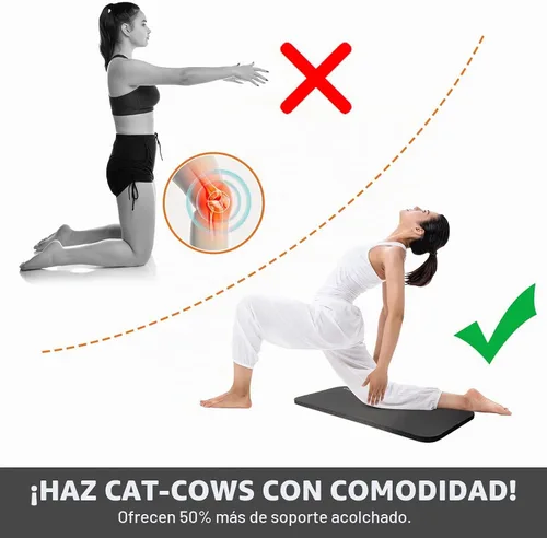 Vista 4 de Ewedoos Rodillera de yoga – Alfombrilla antideslizante para ejercicios de suelo – Accesorio para esterilla de yoga