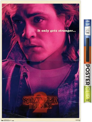 Vista 18 de Trends International Netflix Stranger Things: Season 2 - Póster de Billy Wall, 14.725 x 22.375 pulgadas, versión enmarcada de madera de granero