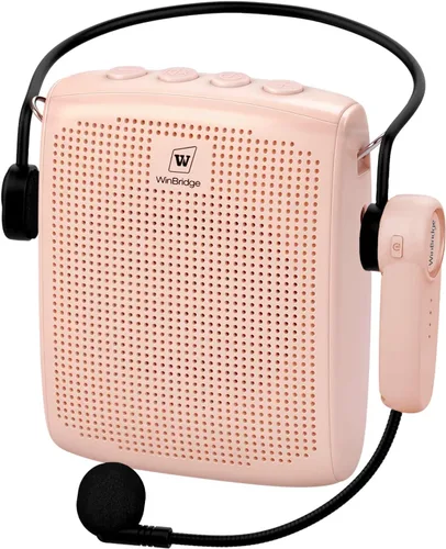 Vista 12 de WinBridge - Amplificador de voz Bluetooth - Micrófono inalámbrico de 15 W, sistema PA portátil para aula/ancianos, altavoz y micrófono