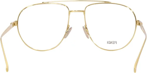 Vista 4 de Fendi Lentes de aviador con lente de demostración transparente FF 0446 001 56