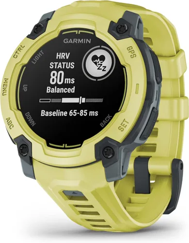 Vista 13 de Garmin Instinct® 3 45mm, pantalla AMOLED, reloj inteligente GPS resistente para exteriores, bisel reforzado con metal, linterna incorporada, hasta