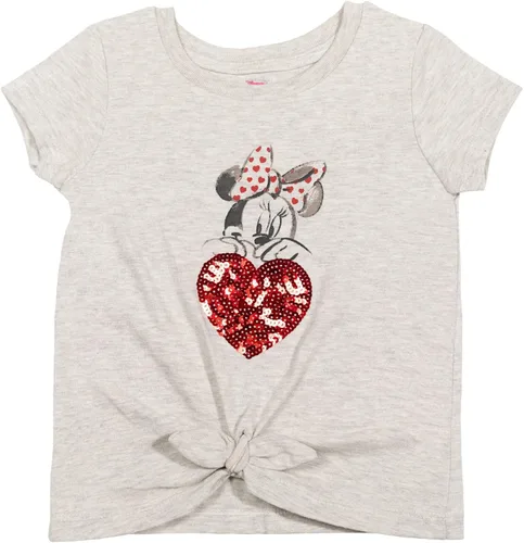 Vista 2 de Disney Minnie Mouse - Paquete de 2 camisetas para bebés y niñas pequeñas, Blanco,Rojo