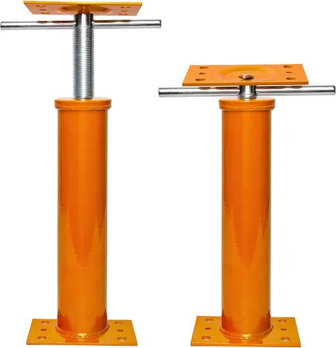 Vista 9 de Gatos para Nivelación de Casas, Paquete de 2 Postes de Gato Ajustables de 19"-38", Gato de Piso para Sótano, Postes de Gato de Piso de Tornillo