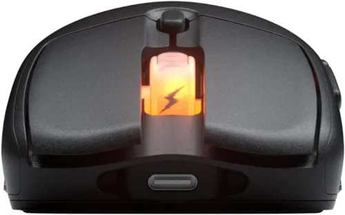 Vista 5 de Fnatic Bolt Black - Mouse inalámbrico para juegos - Sensor Pixart 3370, 2.43oz, WiFi y Bluetooth duración de la batería 110-210 h, carga USB-C