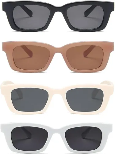 Vista 2 de ENSARJOE Sunglasses for Women Vintage Big Frame Ladies Shades UV400 Sun Glasses