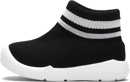 Vista 5 de Engtoy Baby Sock Shoes Baby Walking Shoes Infant Non-Slip Breathable Slippers with Soft Rubber Sole Baby Boys Girls Slip On Sneakers
