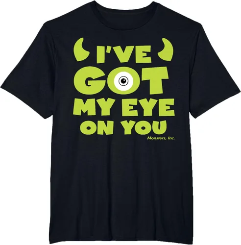 Vista 34 de Disney Pixar Monsters Inc Mike Wazowski Eye On You - Camiseta, Negro, S