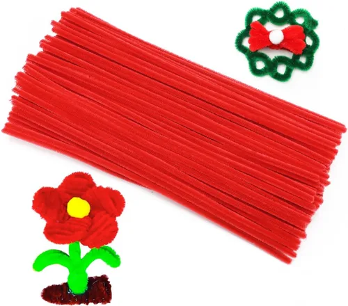 Vista 7 de Eppingwin Limpiapipas multicolor, tallos de felpilla de 12 pulgadas para manualidades, limpiapipas, suministros de manualidades para proyectos