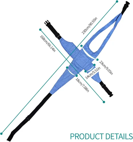 Vista 3 de Cinturón de seguridad para silla de ruedas: correas dobles ajustables para silla de ruedas, cinturón de hebilla cruzada para mayor seguridad, evita