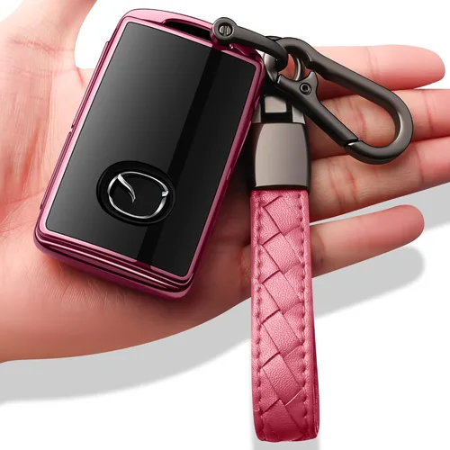 Vista 13 de Funda para Llavero Mazda con Llavero Estuche de Llave Carcasa de Llave Protección Completa de 360 Grados Compatible con Mazda 3 2019-2025, Mazda 3