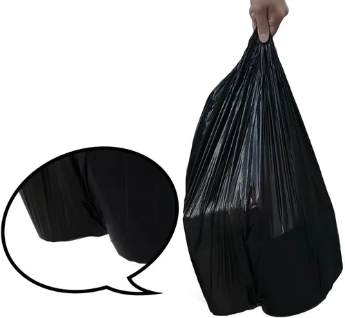 Vista 6 de Bolsa de basura de cocina de 10 galones, forros negros para papeleras, 170
