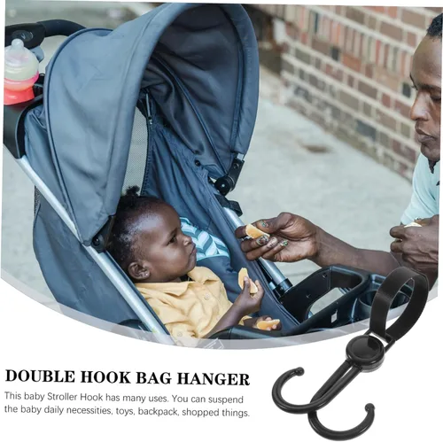 Vista 7 de Zerodeko Accesorios para cochecito de vagón, ganchos para carrito de compras, gancho reutilizable para bolsa de cochecito