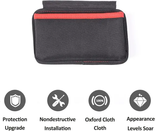 Vista 7 de Oxford - Caja de almacenamiento para consola central de tela para Chevrolet Corvette C7 2014-2019 Co-Pilot - Organizador colgante para consola