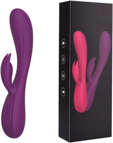 Vista 11 de Vibrador Conejo Vibrador Punto G Consolador para Mujeres Clítoris Doble Vibración Pezón para Adultos Juguetes Sexuales