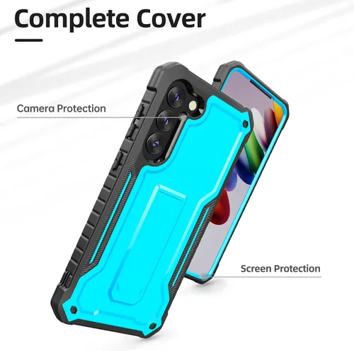 Vista 3 de ExoGuard Funda para Samsung Galaxy S23 Plus, funda de goma resistente a prueba de golpes con protector de pantalla para teléfono Samsung S23 Plus