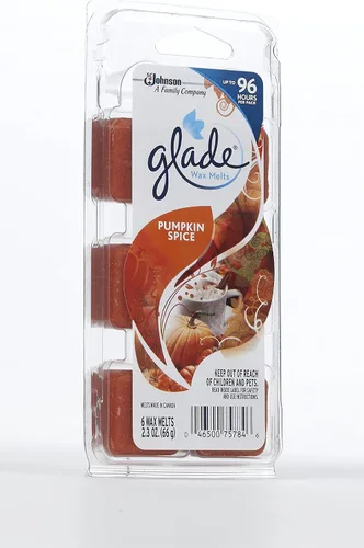 Vista 3 de Glade Wax Melts - Recambio de especias de calabaza, 2.3 onzas (paquete de 8)