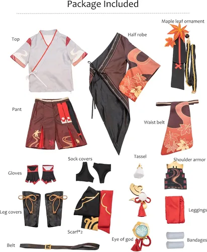Vista 6 de CR ROLECOS Genshin Impact Cosplay Costume Outfit Halloween Party Suit