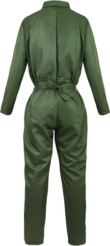 Vista 3 de Grebrafan Disfraz de piloto para mujer, traje de vuelo militar, overol