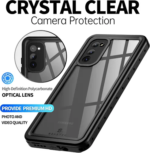 Vista 7 de BEASTEK Funda impermeable para Samsung Galaxy S20, serie NRE, a prueba de golpes, con protector de pantalla integrado, cubierta protectora de cuerpo