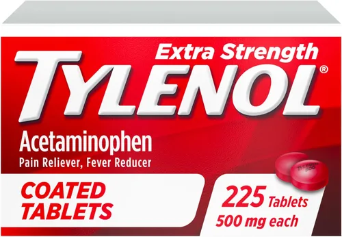 Vista 8 de Tylenol Analgésico extra fuerte y reductor de fiebre, tabletas redondas recubiertas, 500 mg de acetaminofeno pastillas para aliviar el dolor