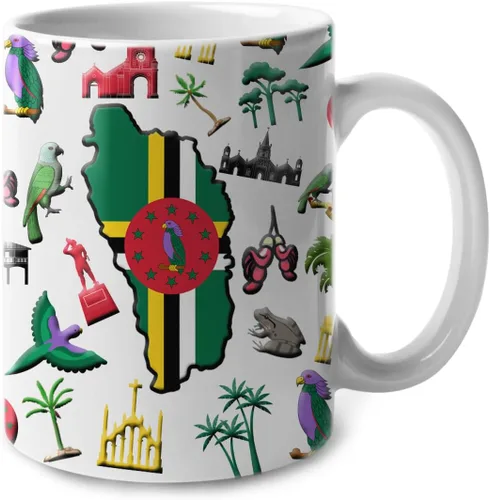 Vista 45 de Lotacy Taza de café con símbolos de Cuba con bandera de mapa, taza de cerámica de bandera cubana de 11 onzas, recuerdo de Cuba y regalos, idea