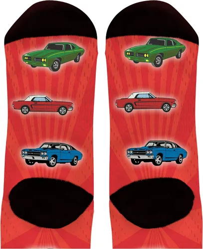 Vista 3 de ThisWear Regalos de autos clásicos calcetines para mujeres y hombres, calcetines novedosos para entusiastas de los automóviles
