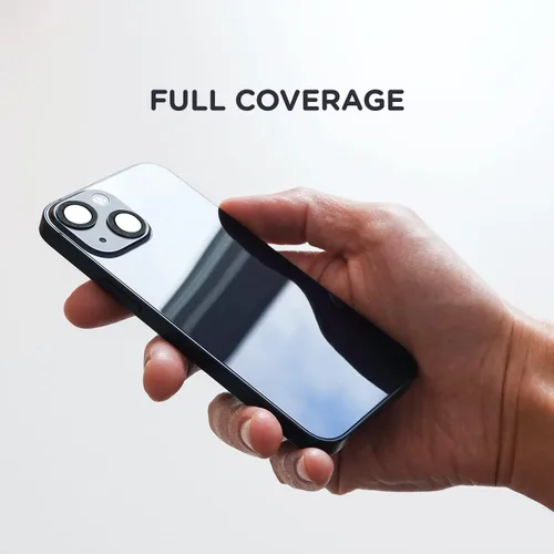 Vista 7 de Zuslab Protector de lente de cámara trasera compatible con Apple iPhone 13/13 Mini, cubierta completa con borde de aleación de aluminio premium