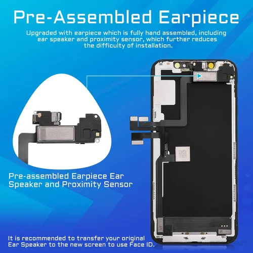 Vista 3 de [OLED] para iPhone 11 Pro Reemplazo de pantalla con altavoz frontal 5.8" OLED 3D Touch Display Digitizer Full Assembly Proximity Sensor Fix Tool