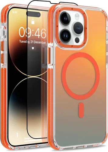 Vista 118 de Funda magnética para Google Pixel 10 Pro XL [compatible con Magsafe] [bonito diseño fluorescente de moda] a prueba de golpes, delgada, translúcida