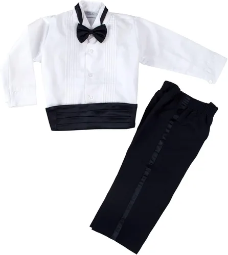Vista 2 de Spring Notion Esmoquin clásico negro con cola para bebé niño